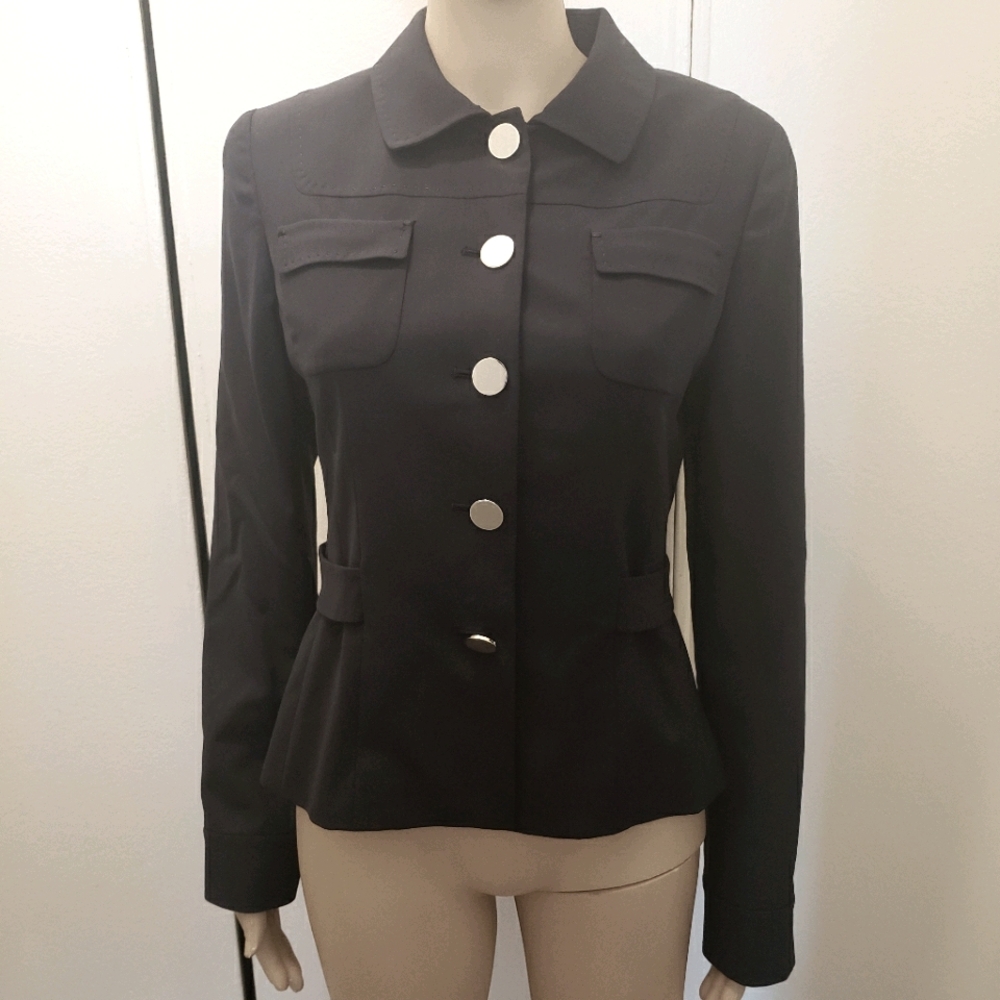 Elie Tahari Stila Blazer Navy 4 NWT